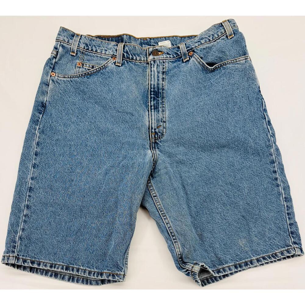 Levi's 550 Relaxed Fit Denim Shorts Size 38 Blue Cotton Retro